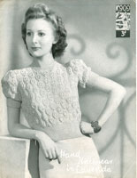 vintage ladies jumper knitting pattern