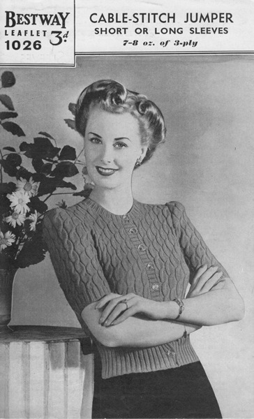 Vintage Ladies knitting patterns available from Fab40s.co.uk