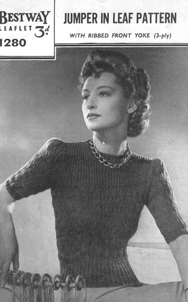 Vintage Ladies knitting patterns available from Fab40s.co.uk