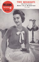 vintage weldons bed jacket knitting pattern ladies vintage knitting pattern weldons a1133