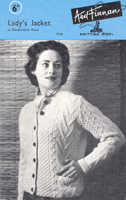 vinage ladis aran jacket knitting pattern 1950s