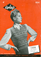 vintage knitting pattern for fair isle jumper