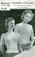 vintage knitting pattern