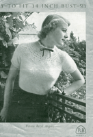 vintage angora jumper knitting pattrn